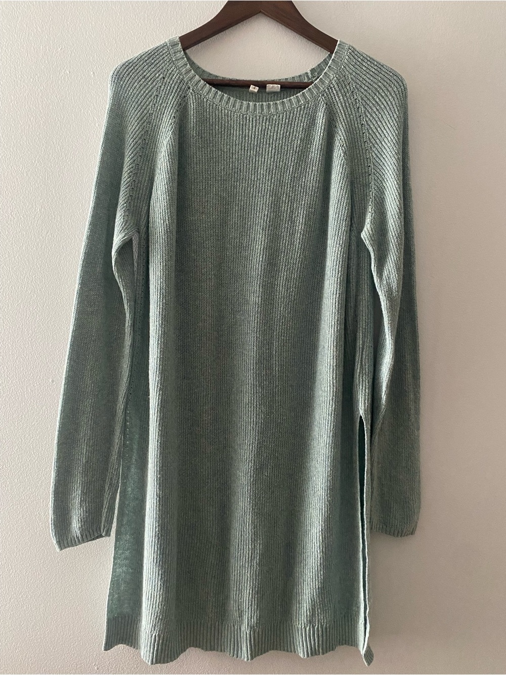 Moth by Anthropologie Women’s Sweater Tunic Cotton Blend Side Slits